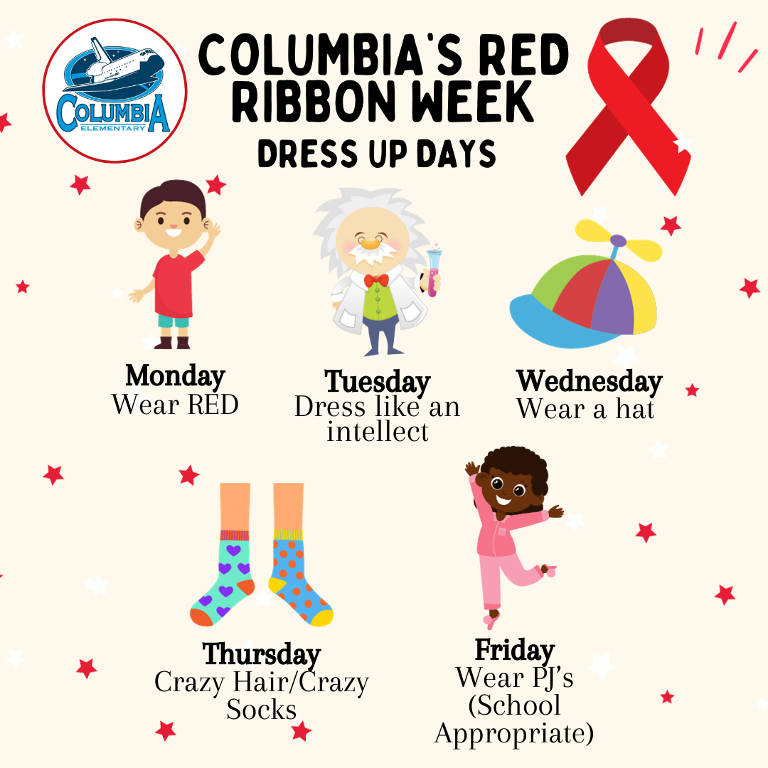 Dress up days for Red Ribbon Week